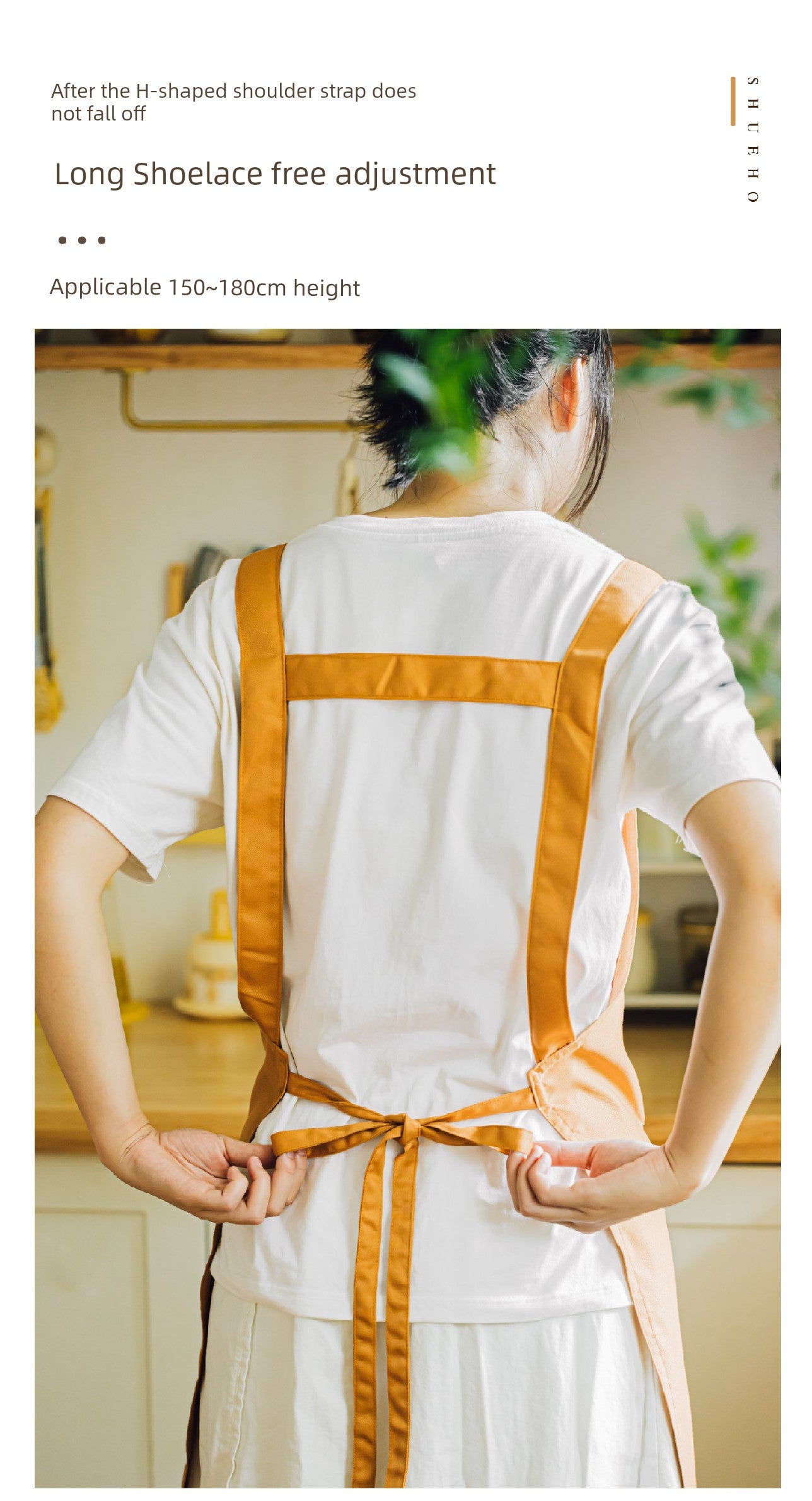 Shuke Fat Orange Household Apron Cooking Waterproof Oil-Proof Fancy Young Stall Thin Kitchen Special Cute