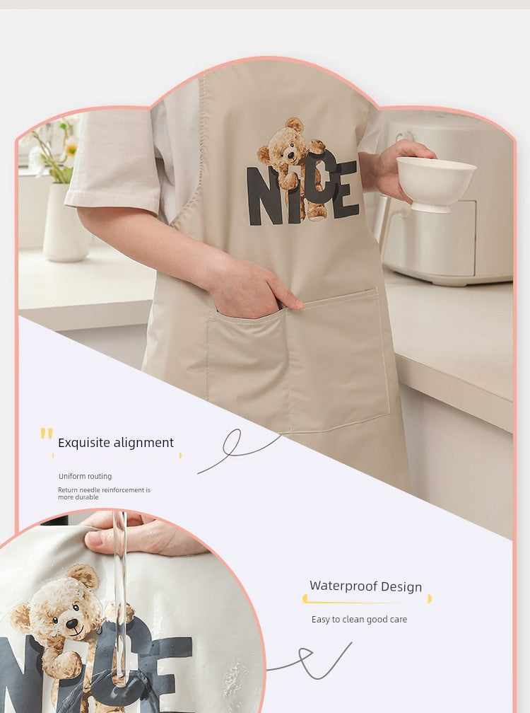 Fashion Oil-Proof For Home Kitchen God Sleeveless Thin Apron