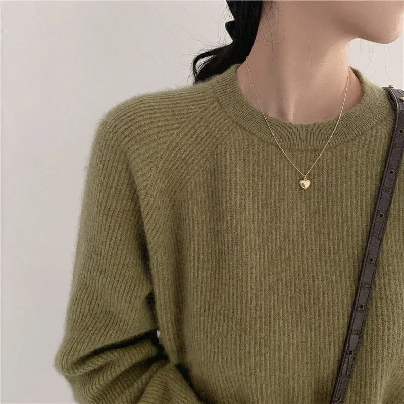 New Cross-border Couple Cavicle Chain Geometric Heart-shaped Light Luxury Temperament Simple Sweet Love Pendant Necklace Jewelry