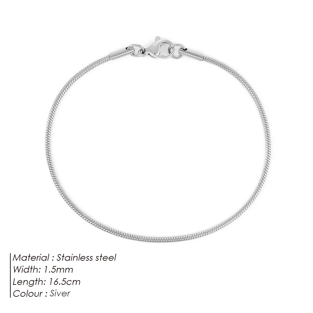 2024 New Fashion Silver Colour Sparkling Gypsophila Adjustable Stainless Steel Chain Bracelet for Women High Quality Jewelry