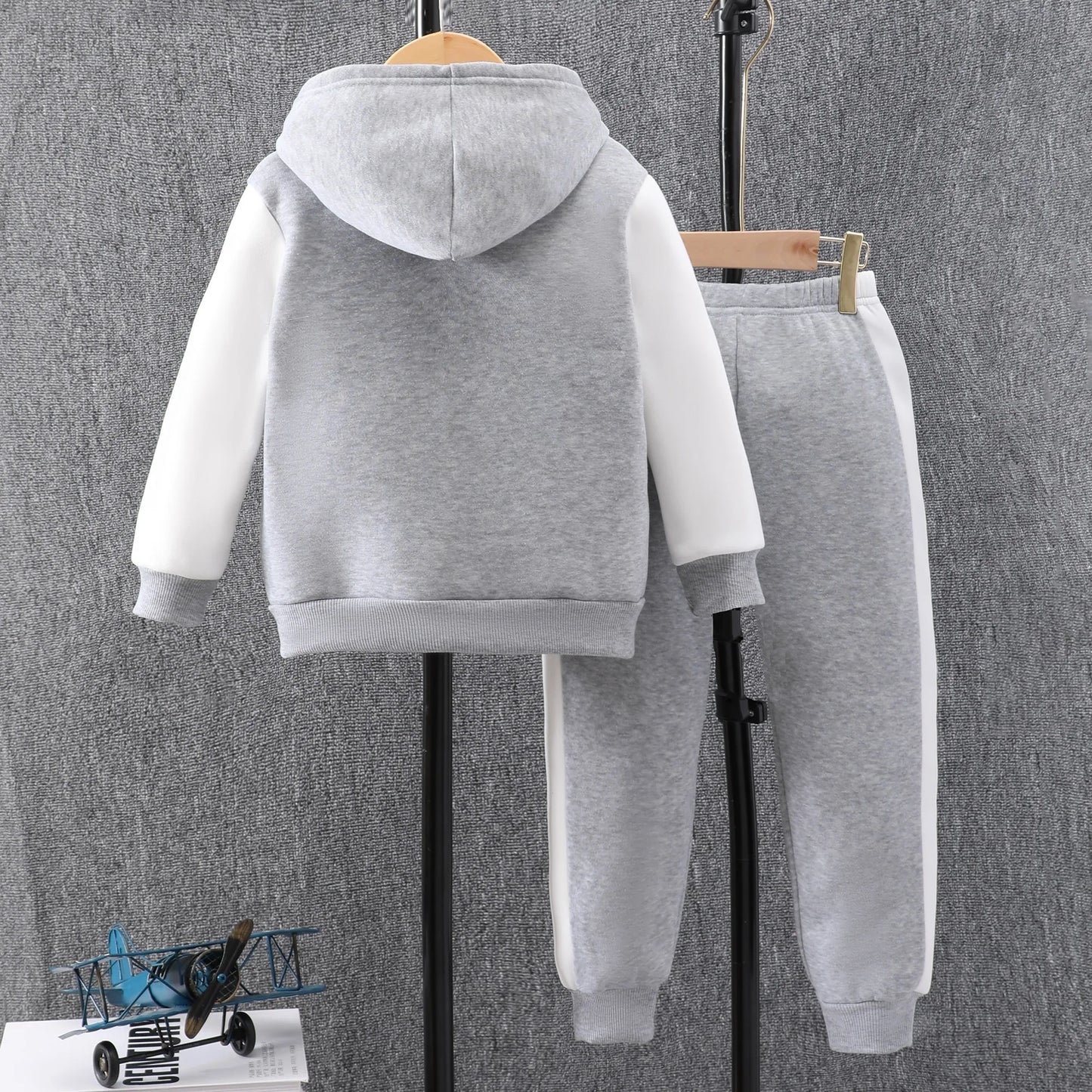 2024 Kids Boys Clothing Set Long Sleeve Autumn Winter Children Outfits Clothes Fashion Boys Suit Girl Hooded Children Set 4-8Y