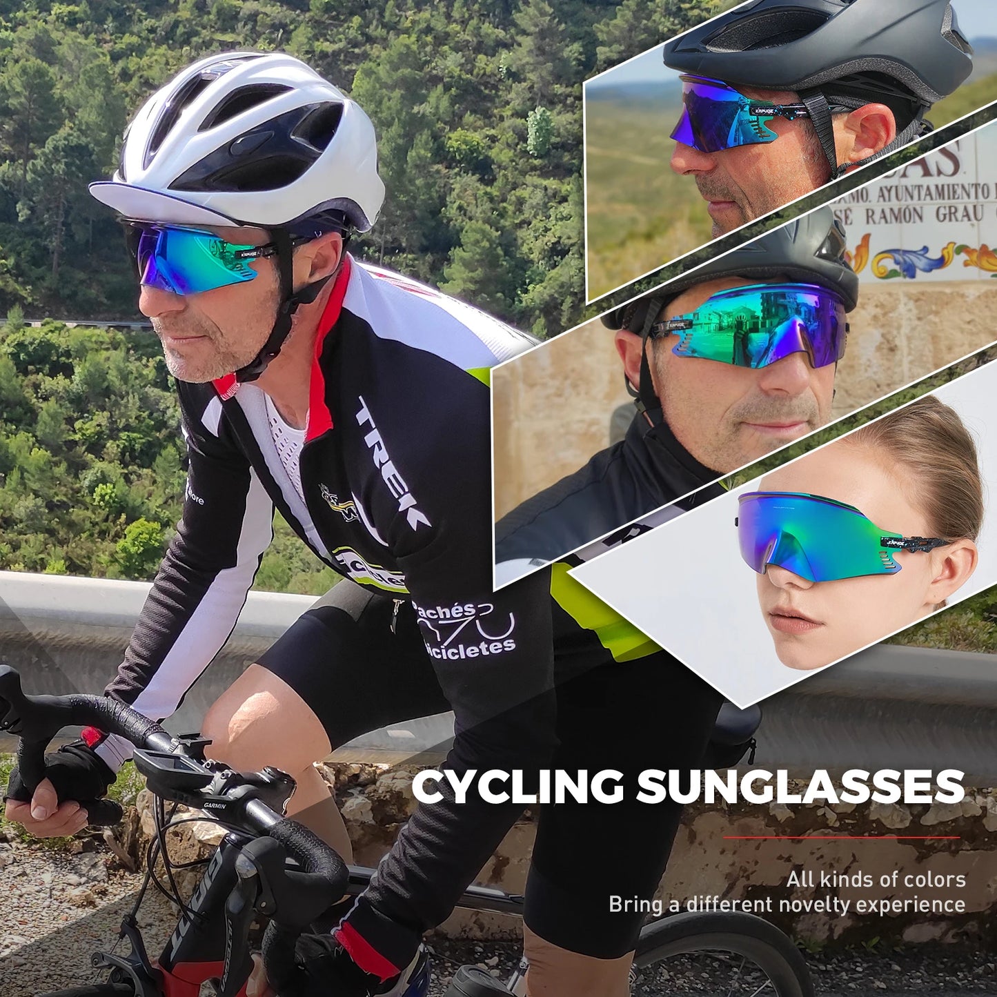 Kapvoe Hiking Eyewear Man Cycling Sunglasses Woman Bicycle Goggles Outdoor UV400 Bike Glasses Sports MTB Eyewear Cycling Glasse