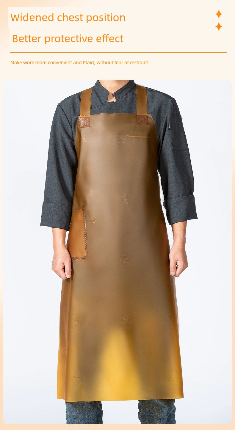 Beef Tendon Waterproof Special Apron for Dish Washing and Fish Killing Catering