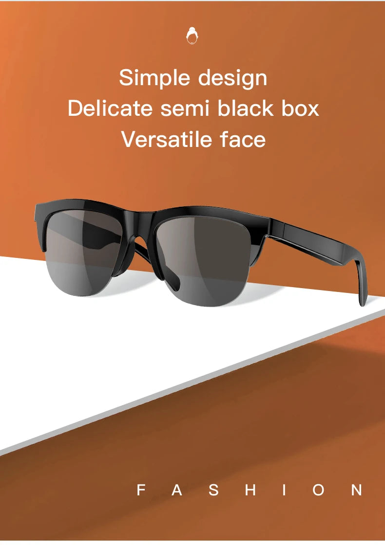 F Series Fone Ouvido Bluetooth Lenses Man Water Proof Smartglass Stereo Connected Bezel Smartglasses Polarized Men's Sunglasses