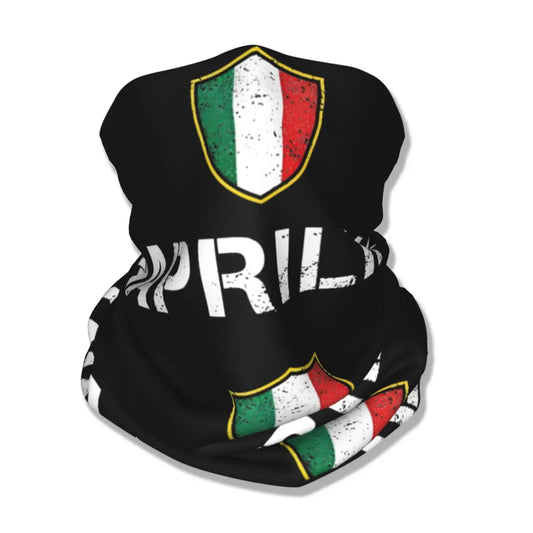 Italia Aprilia Racing Bandana Neck Cover Printed Motorcycle Mask Scarf Multifunctional Face Mask Hiking Unisex Adult Breathable