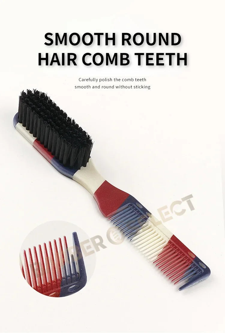 New Professional Barber Shaving Beard Brush Removal Neck Dusting Horse Hair Brushes Face Mustache Salon Cleaning Styling Tools