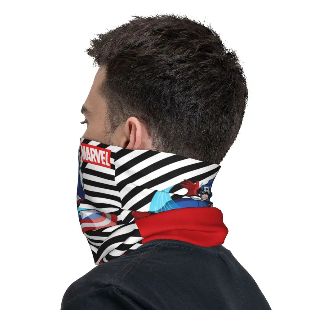 Limited Edition Bandana Neck Gaiter Motorcycle Club Marvel Face Scarf Cycling Face Mask Hiking Unisex Adult All Season