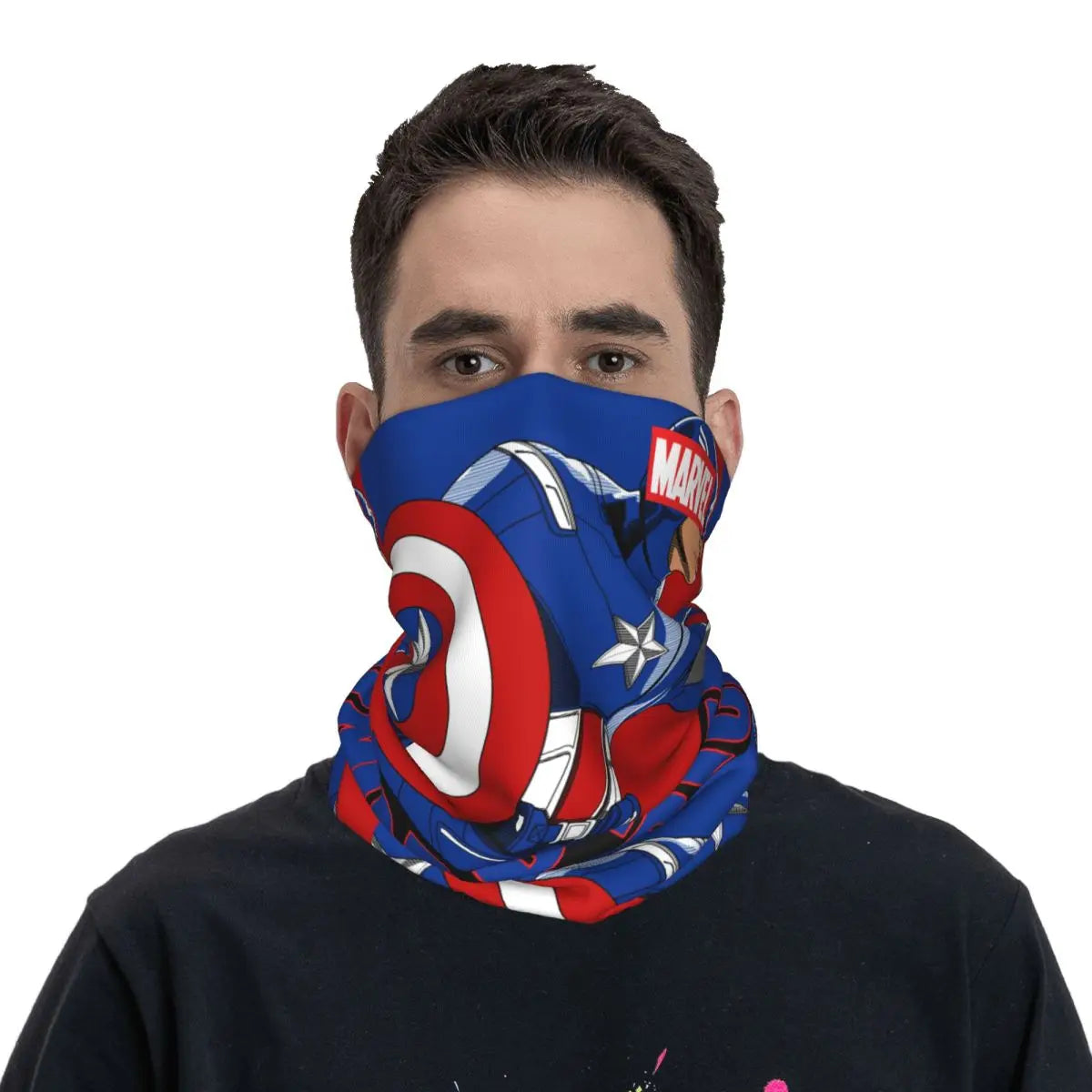 Limited Edition Bandana Neck Gaiter Motorcycle Club Marvel Face Scarf Cycling Face Mask Hiking Unisex Adult All Season