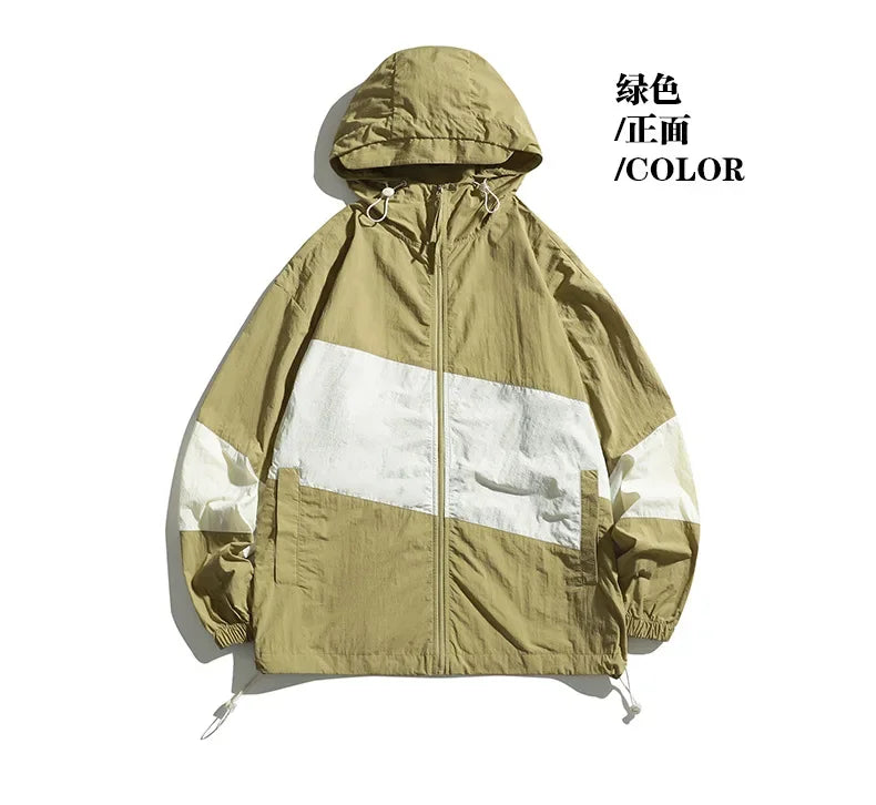 Nylon For 2024 Summer Casual Skin Jacket UPF 50+ UV Sun Protection Men Ultra-Light Sportswear Outwear Hooded Windbreaker