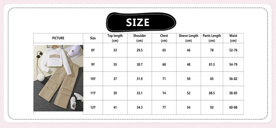 2024 New Spring Autumn Girls Matching Clothes 8-12 Years Solid Color Vacation Party Daily Casual Clothing Korean Style Outfits