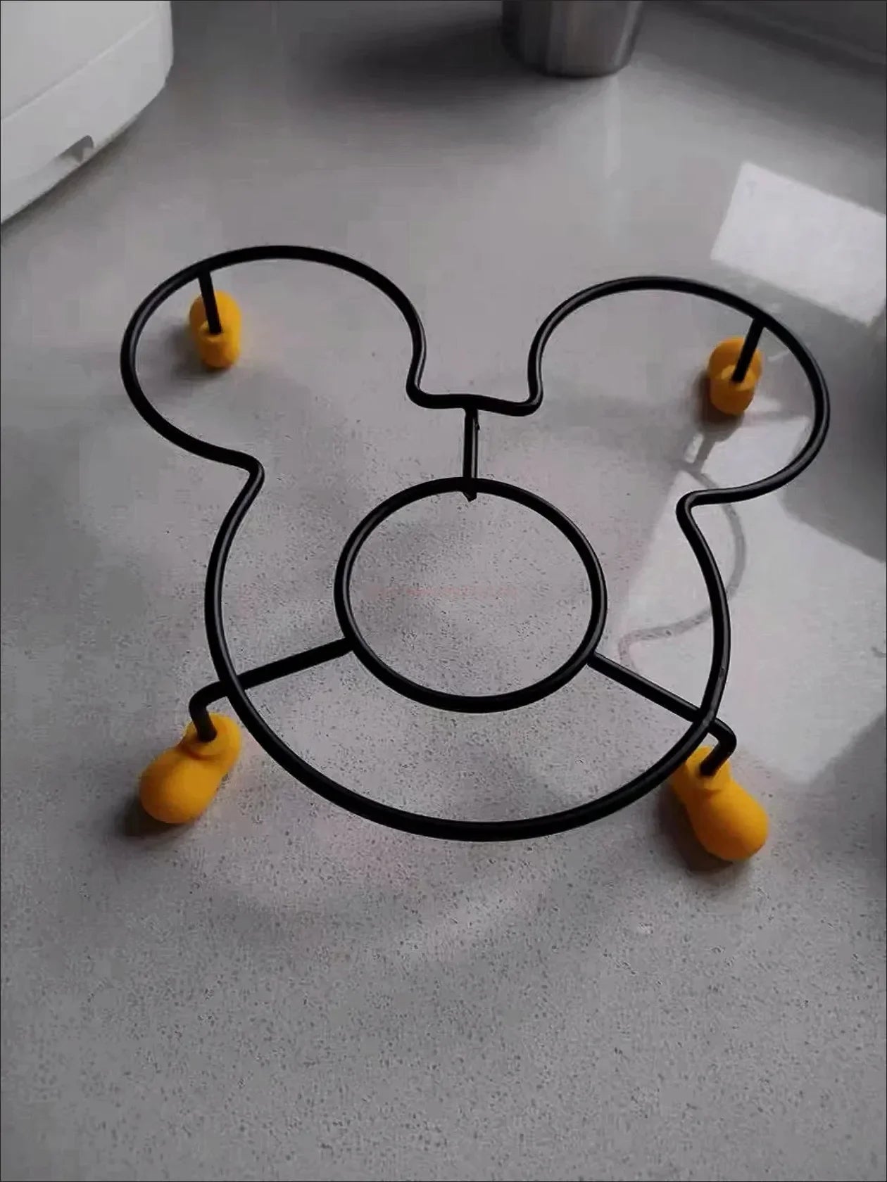 Disney Mickey Mouse Kitchen Organizer Pot Lid Rack Stainless Steel Spoon Holder Pot Lid Shelf Cover Stand Cooking Dish Rack Pan