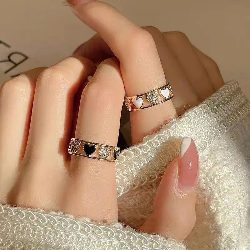 New Fashion Trend Unique Design Elegant Delicate Retro Simple Camellia Open End Adjustable Ring Women Jewelry Party Premium Gift