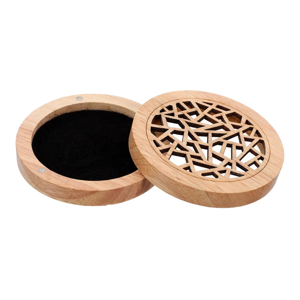 Solid Wood Aromatherapy Box Incense Holder Indoor Ornament Wooden Censer Cone Burner