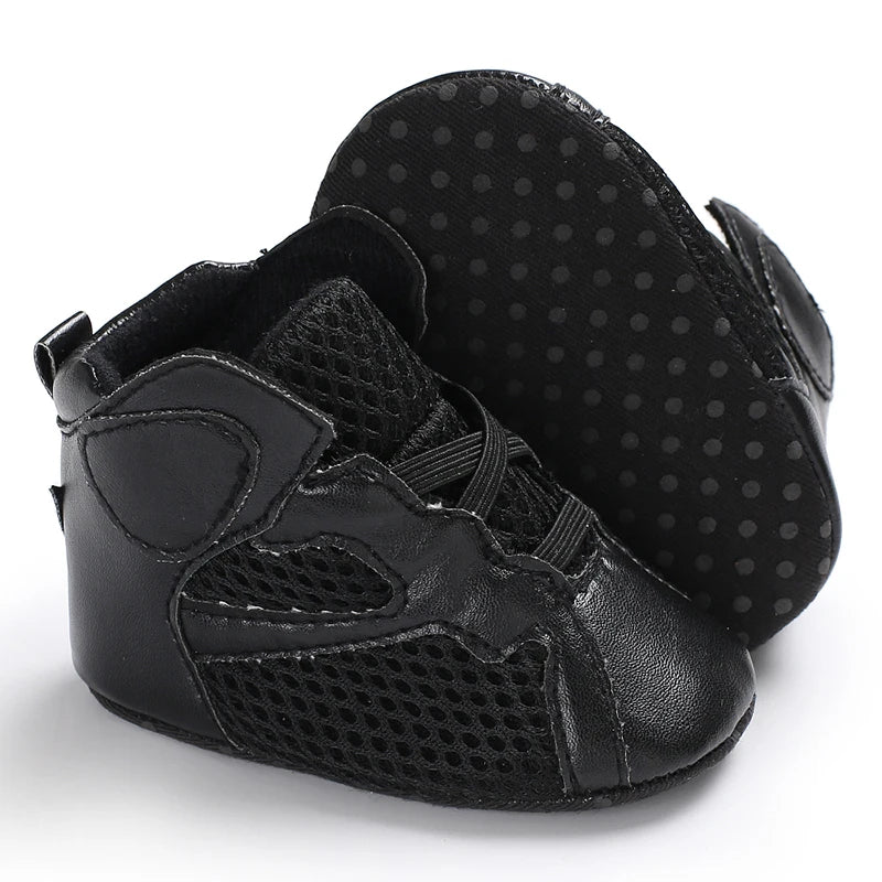 0-18 Months Newborn Baby Shoes for Boys Fashion Basketball Sports Shoes Soft Sole Comfortable Baby Walking Shoes