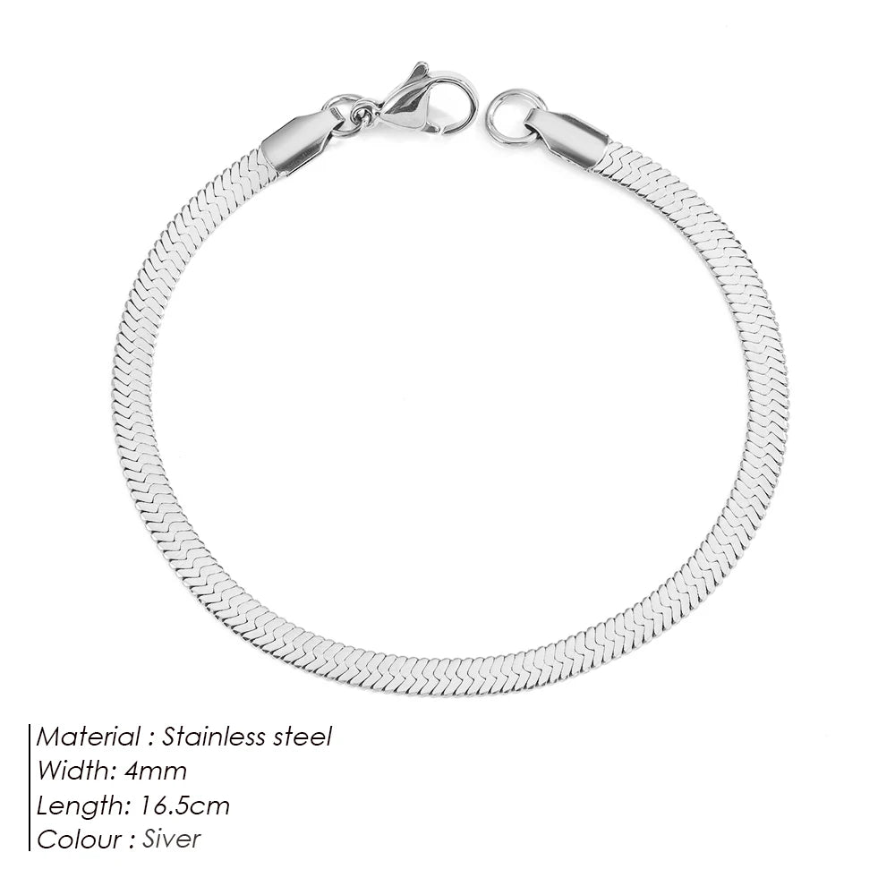 2024 New Fashion Silver Colour Sparkling Gypsophila Adjustable Stainless Steel Chain Bracelet for Women High Quality Jewelry