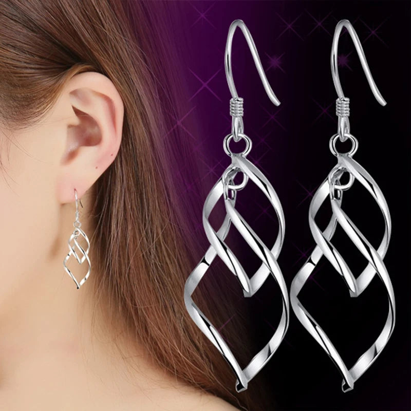 2024 Korean Long Statement Earrings Geometric Hollow Leaf Tassel Dangle Drop Earring For Women Fashion Jewelry Oorbellen Brincos