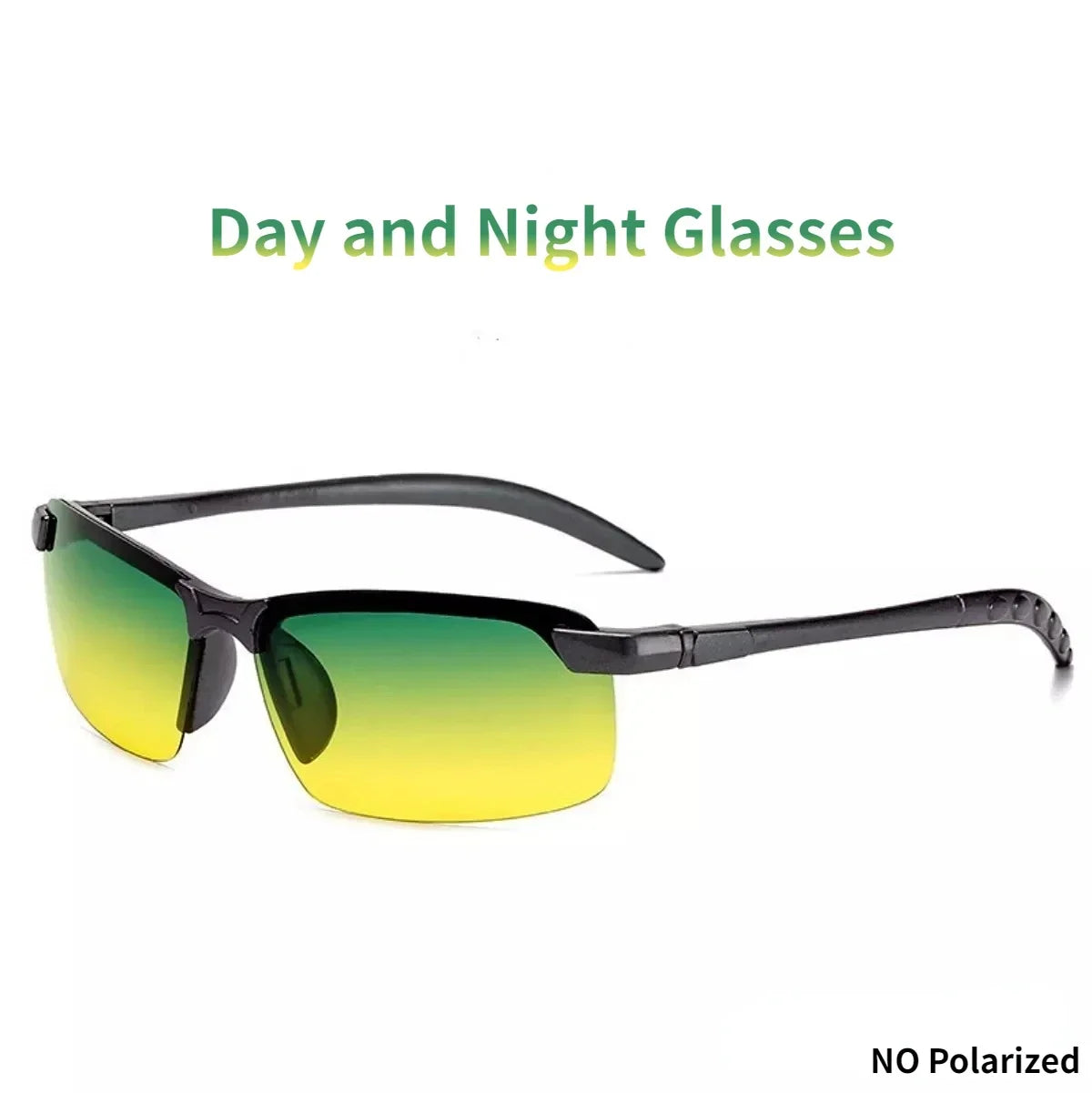 Men Night Vision Glasses for Driving Yellow Glasses PC Frame Sunglasses Outdoor Glasses To Handle At Night Anti Glare Gafas