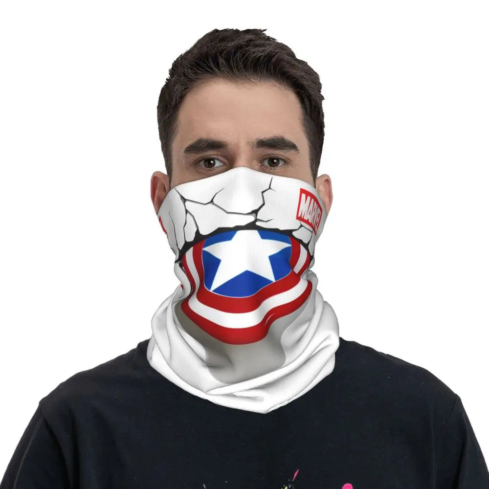 Limited Edition Bandana Neck Gaiter Motorcycle Club Marvel Face Scarf Cycling Face Mask Hiking Unisex Adult All Season