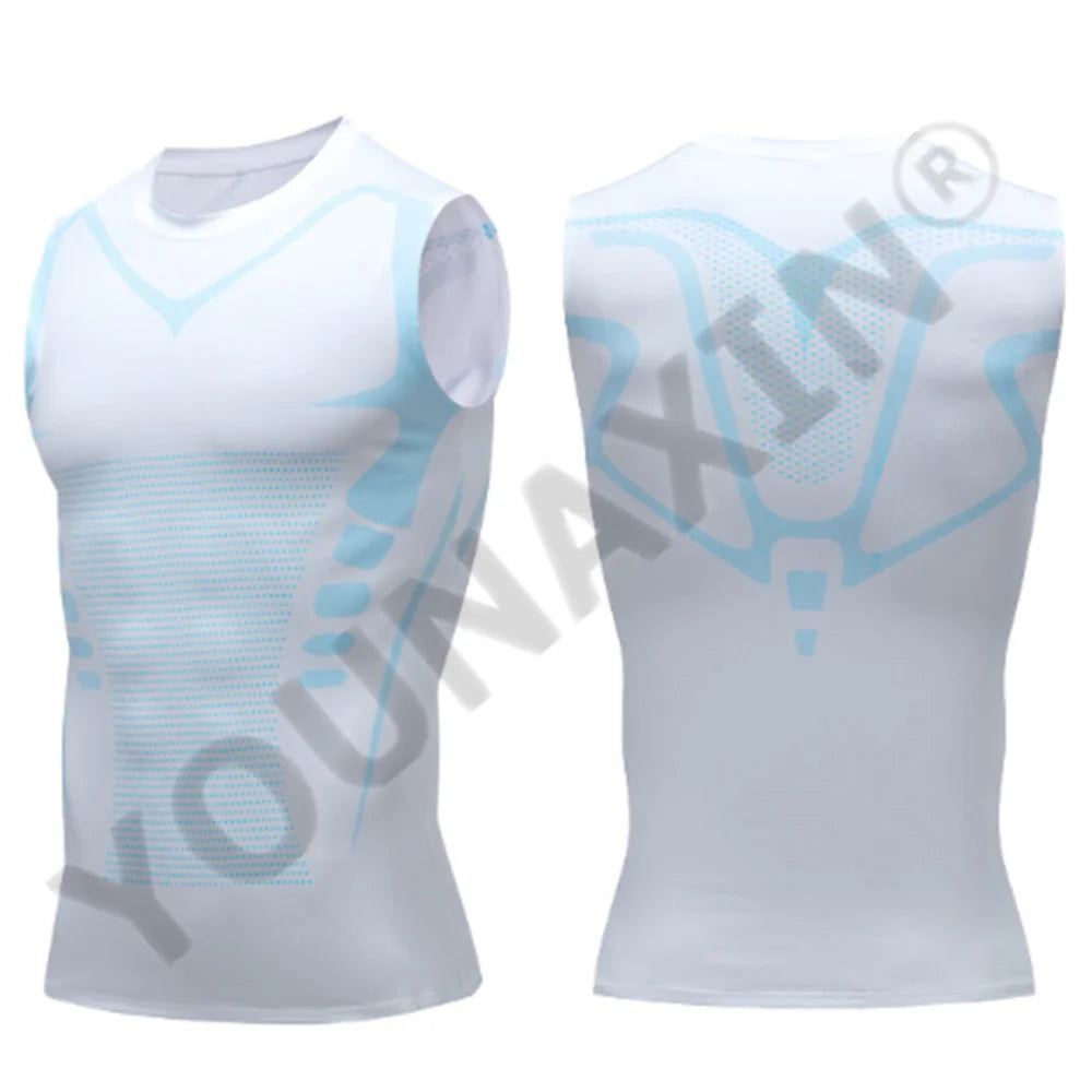 3 Pcs/Lot Men's Sleeveless T-Shirts Base Layer Vest Basketball Cycling Yoga Sports Tight  Gym Fitness Running Top Outdoor Tank