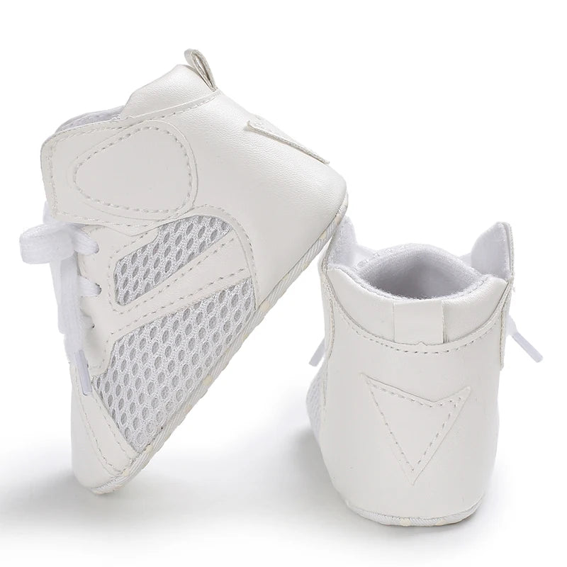 0-18 Months Newborn Baby Shoes for Boys Fashion Basketball Sports Shoes Soft Sole Comfortable Baby Walking Shoes