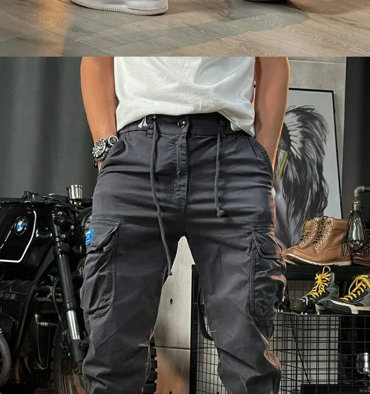 Trekking Autumn Male Trousers Motorcycle Khaki Brown Men's Cargo Pants Biker Nylon Cotton With Wholesale High Quality Street