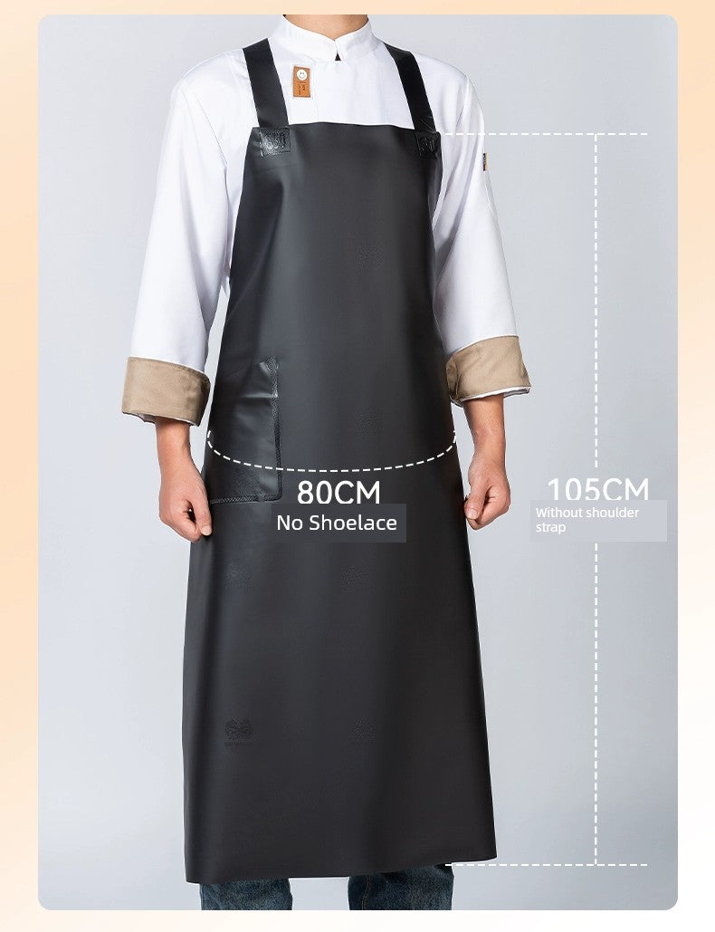 Beef Tendon Waterproof Special Apron for Dish Washing and Fish Killing Catering