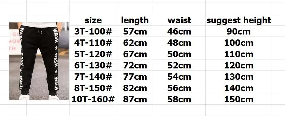 Spring Kid Pant 3-10y Star Letter Boys Casual Autumn Teenagers Sweatpants Long Trousers Winter Children Clothes Boys Sport Pants