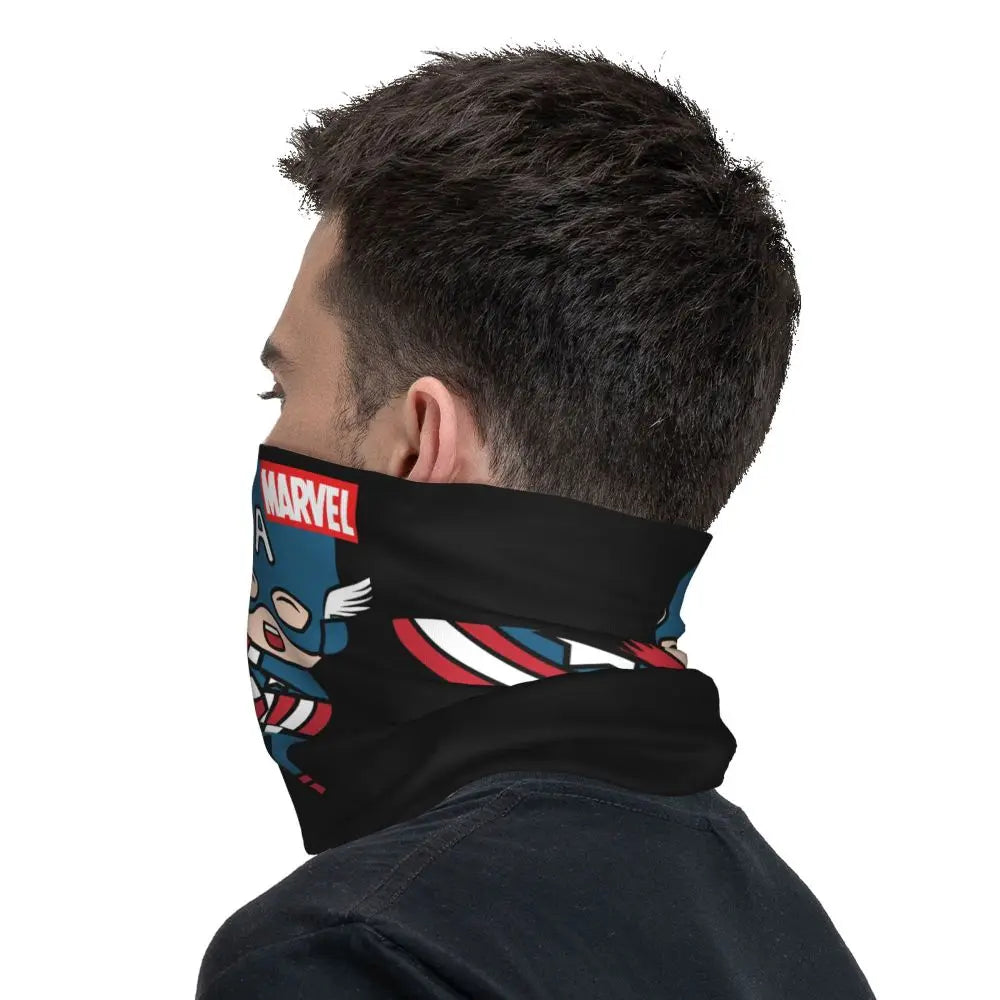 Limited Edition Bandana Neck Gaiter Motorcycle Club Marvel Face Scarf Cycling Face Mask Hiking Unisex Adult All Season