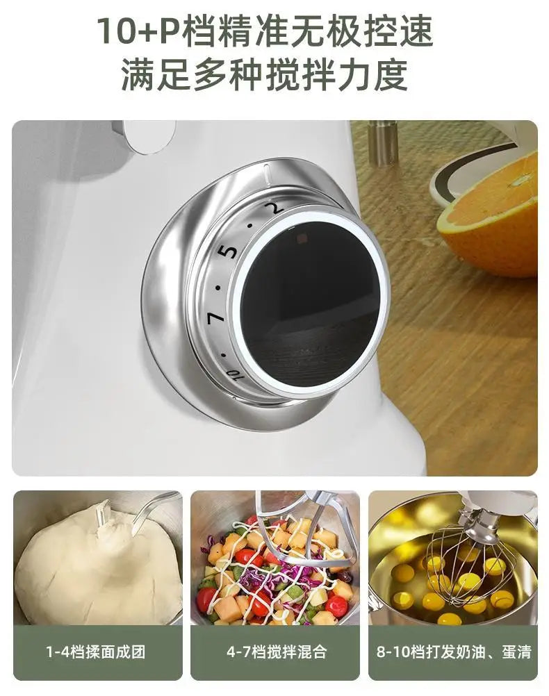 Household Small Automatic Egg Beater Multi-function Dough Mixer Bread Blenders Kitchen Aid Standing Spiral Stand Blender Machine