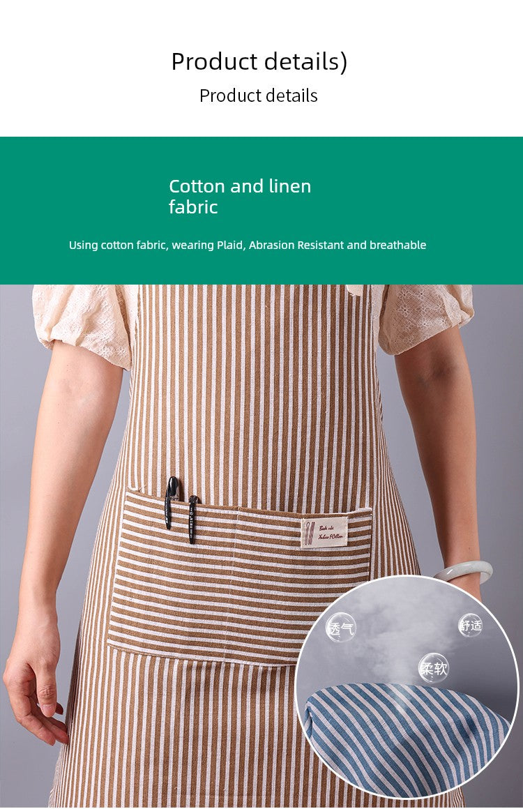 Dafurui Cotton and Linen Spring and Summer For Home Internet Celebrity 1 Apron