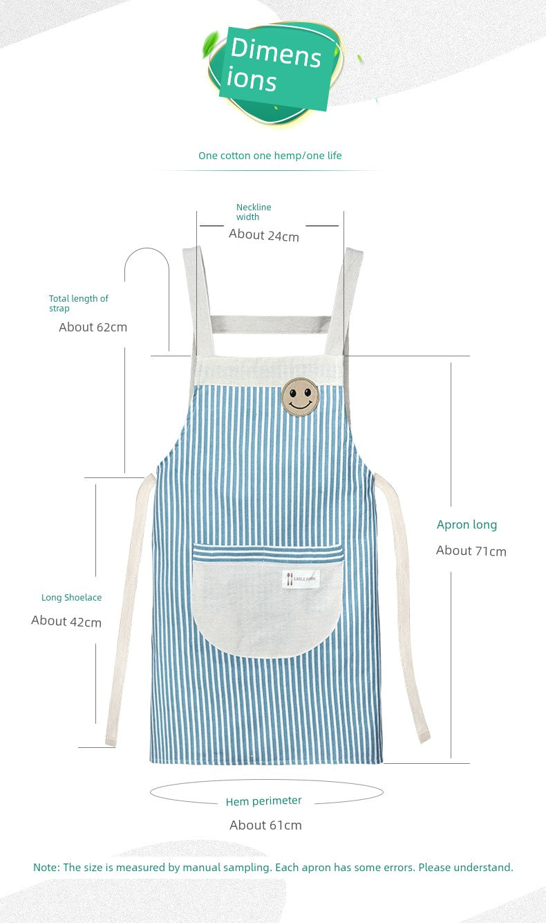 For Home Kitchen Waterproof Dining Internet Celebrity Young Apron