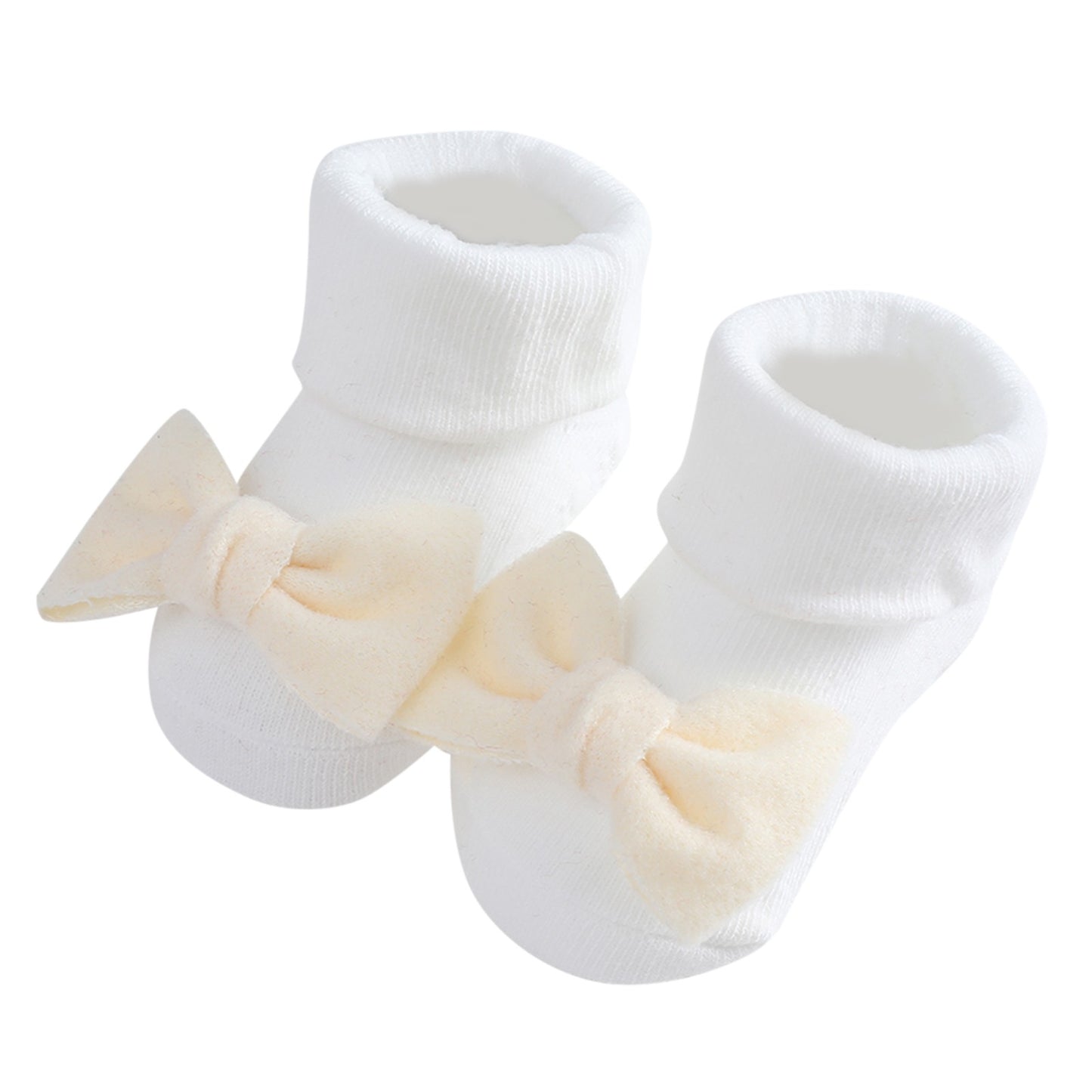 Toddler Baby Girls Socks Shoes Newborn Baby Floor Socks Bowknot Infant Baby Foot Socks First Walkers Prewalker Boots 0-12 Months