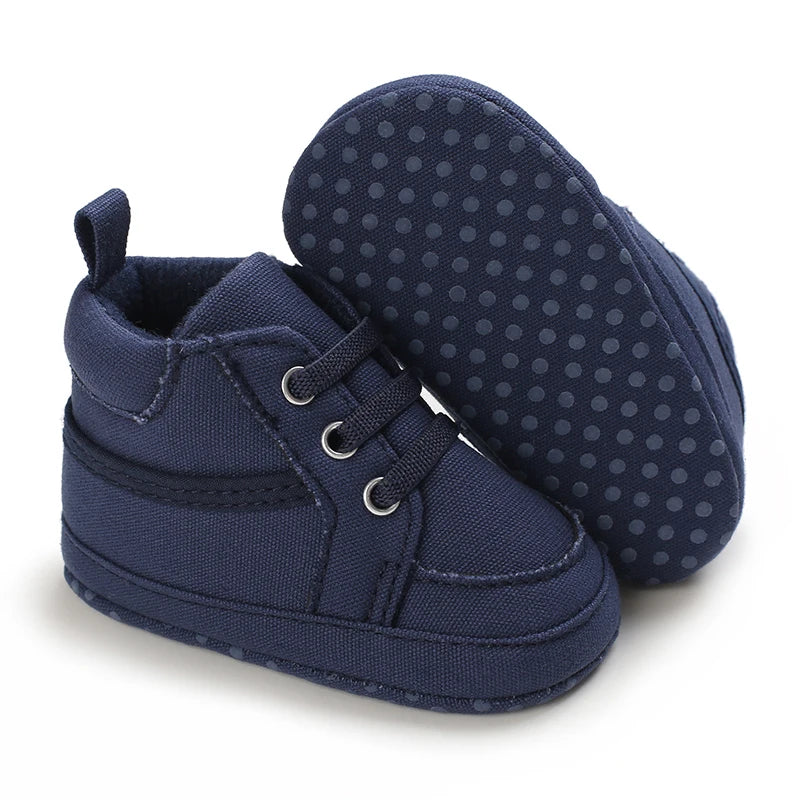 Lucky Blue Four Seasons Baby Soft Sole Walking Shoes for 0-1 Year Old Boys Casual Lightweight Sports Shoes Indoor Walking Shoes