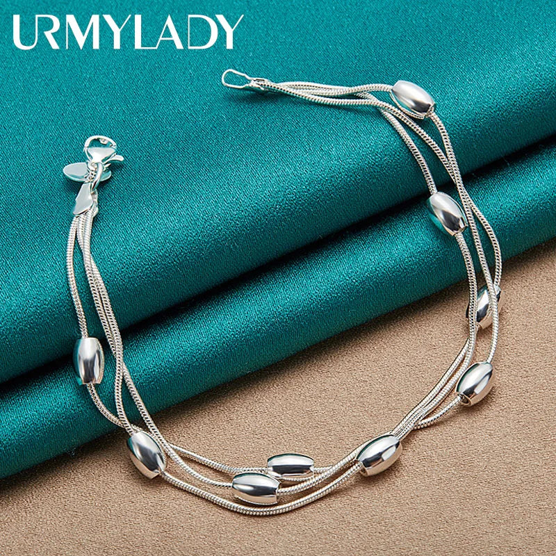 925 sterling silver bracelet chain fashion design product beautiful Jewelry High quality Bracelet bead for women lady wedding