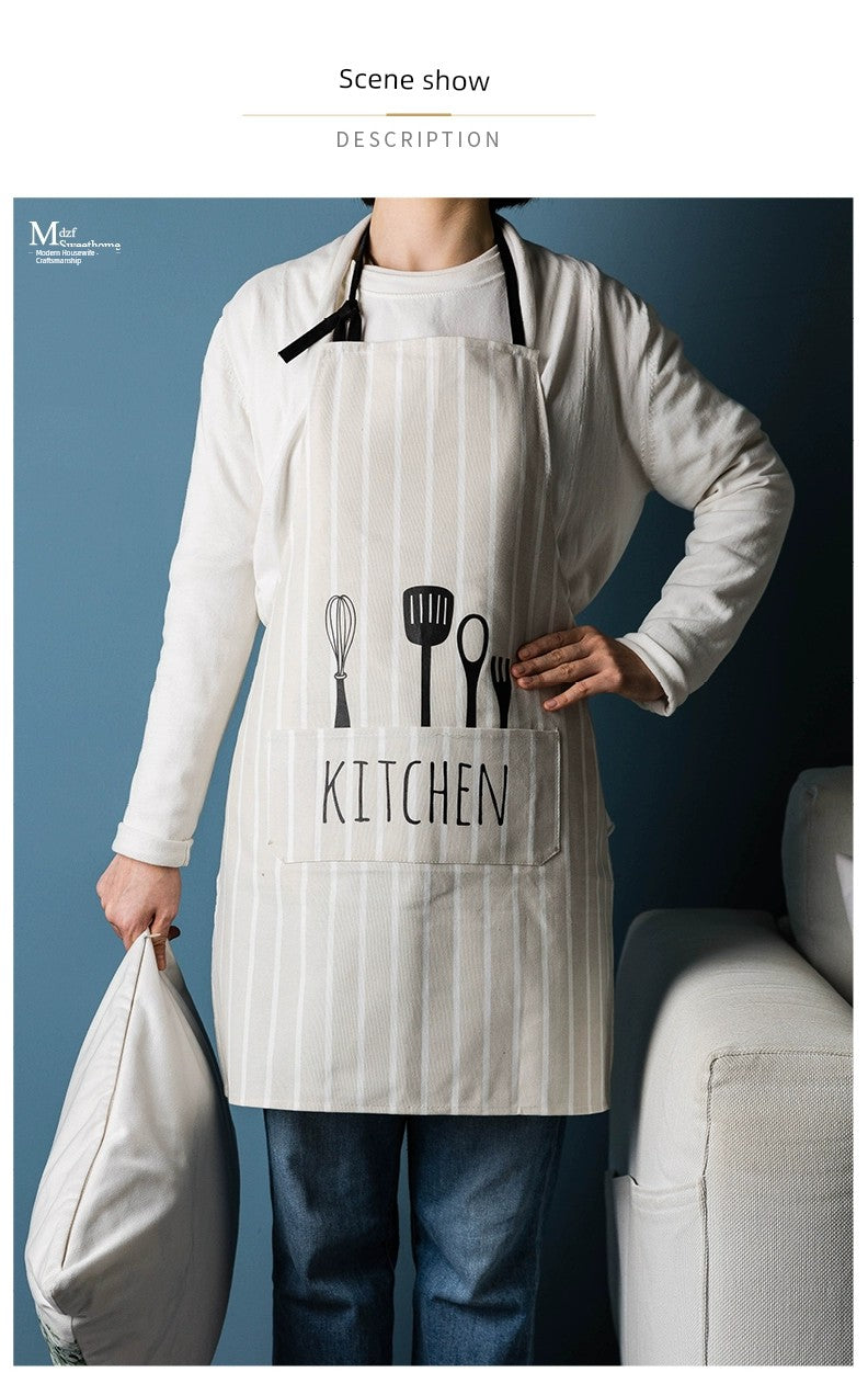 Modern Housewife Kitchen For Home Oil-Proof Breathable Apron