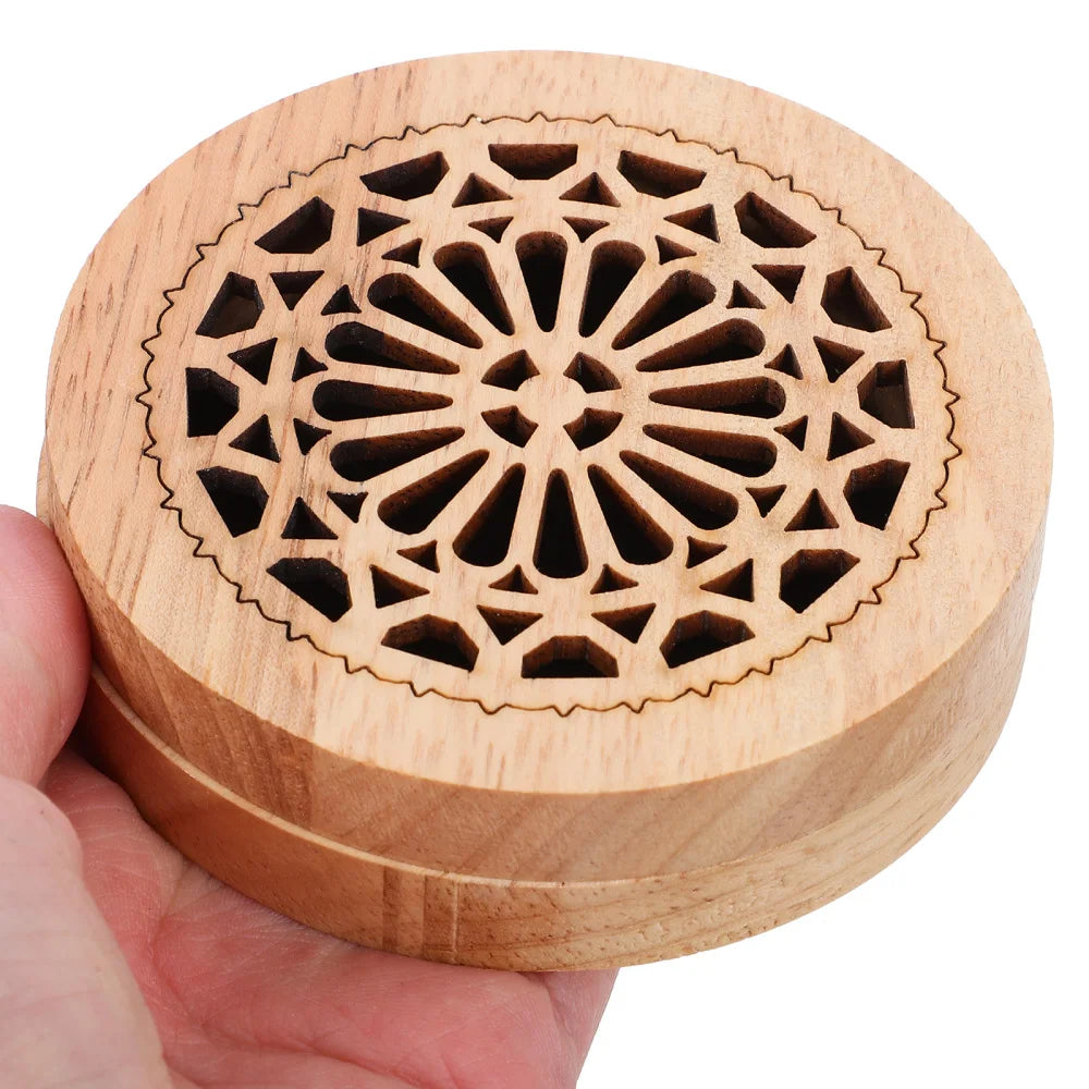 Solid Wood Aromatherapy Box Incense Holder Indoor Ornament Wooden Censer Cone Burner