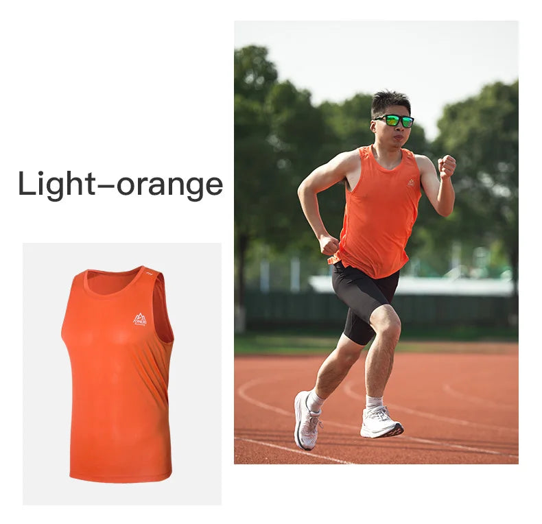 AONIJIE FM5126 Man Male Quick Drying Sports Undershit Running I-shaped Vest Sleeveless Summer Tank Top For Marathon Fitness