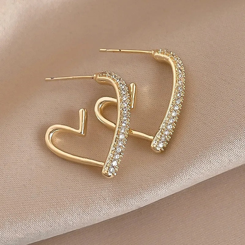 Love Earrings for Women, Light Luxury, Niche Design,High-end Earrings, 2024 New Trendy and Stylish Earrings, Minimalist Earrings