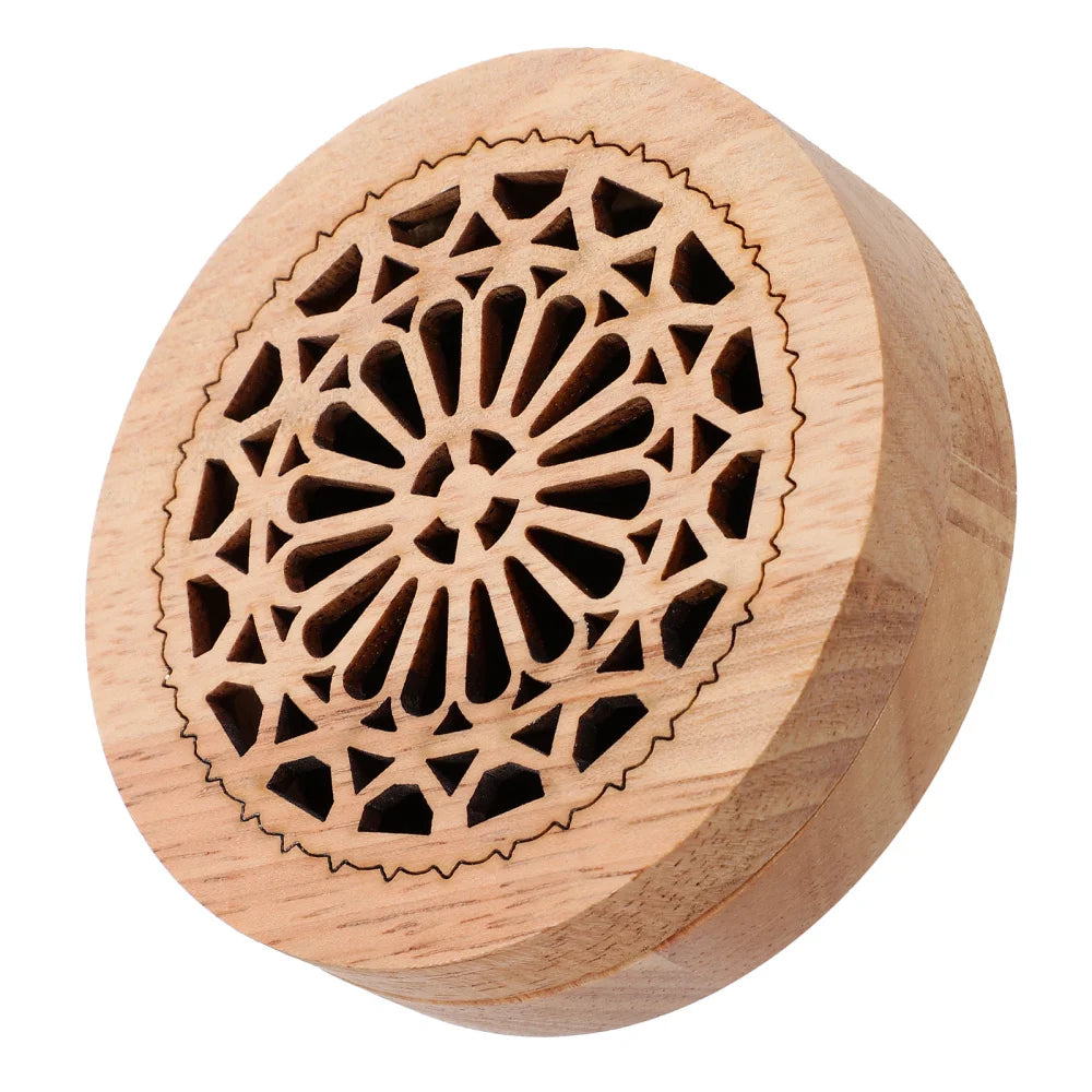 Solid Wood Aromatherapy Box Incense Holder Indoor Ornament Wooden Censer Cone Burner