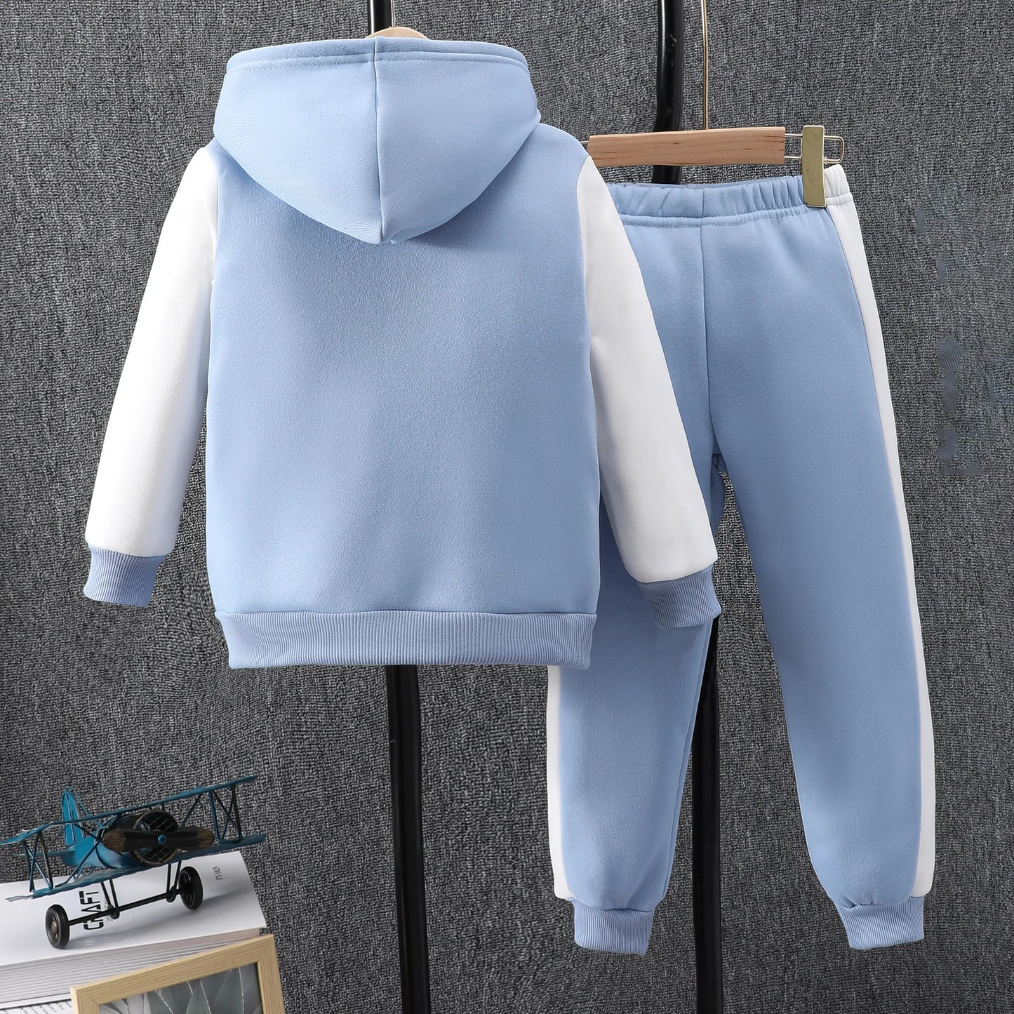 2024 Kids Boys Clothing Set Long Sleeve Autumn Winter Children Outfits Clothes Fashion Boys Suit Girl Hooded Children Set 4-8Y