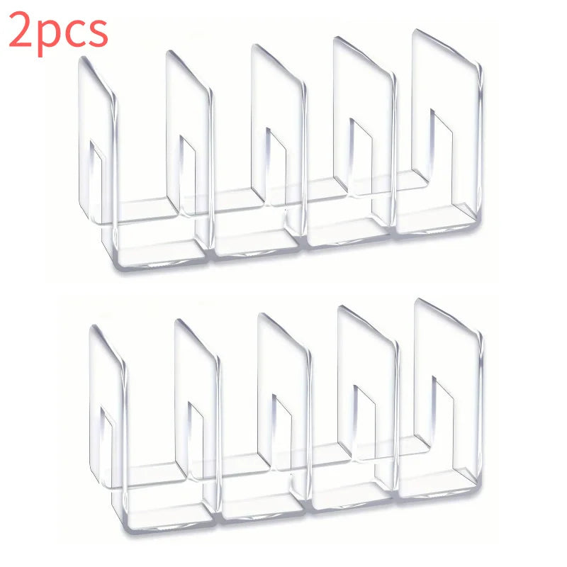 2pc Clear Bag Storage Divider Acrylic Closet Finishing Divider Purse Handbag Storage Rack Transparent Bag Organizer Stand