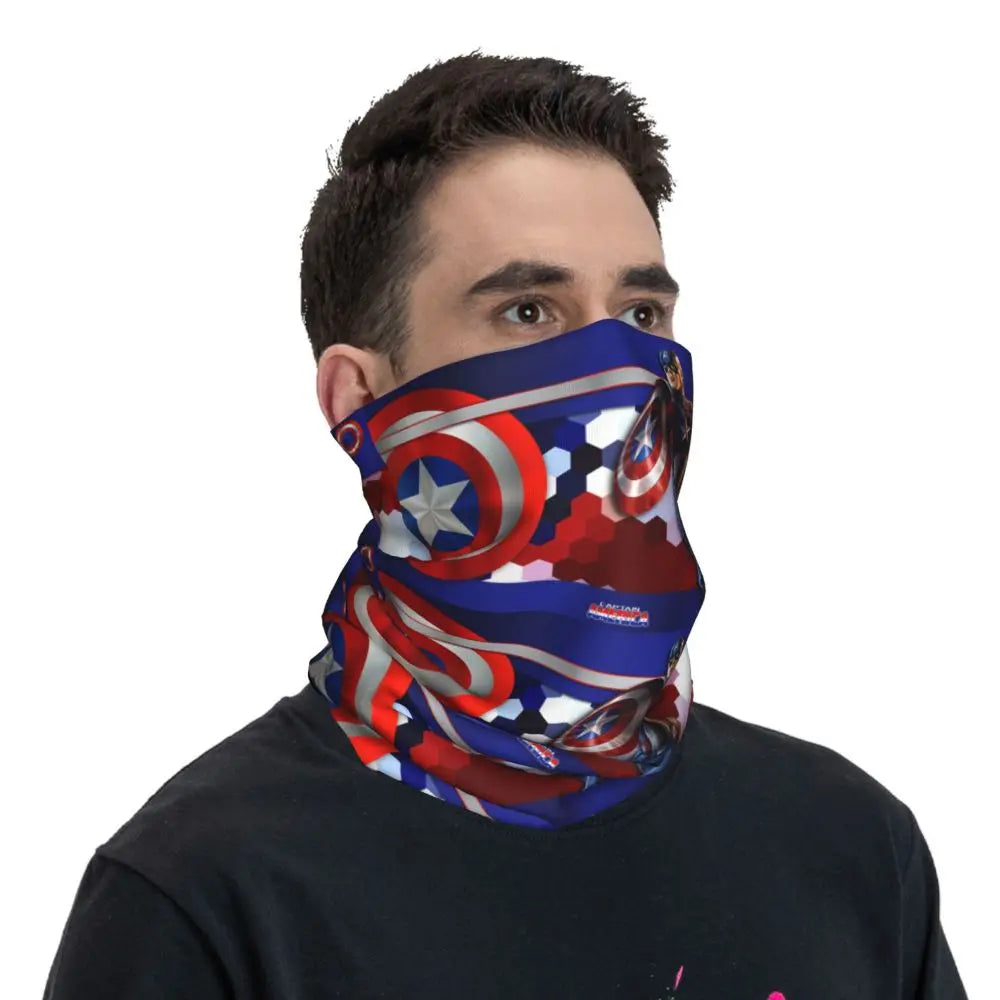 Limited Edition Bandana Neck Gaiter Motorcycle Club Marvel Face Scarf Cycling Face Mask Hiking Unisex Adult All Season