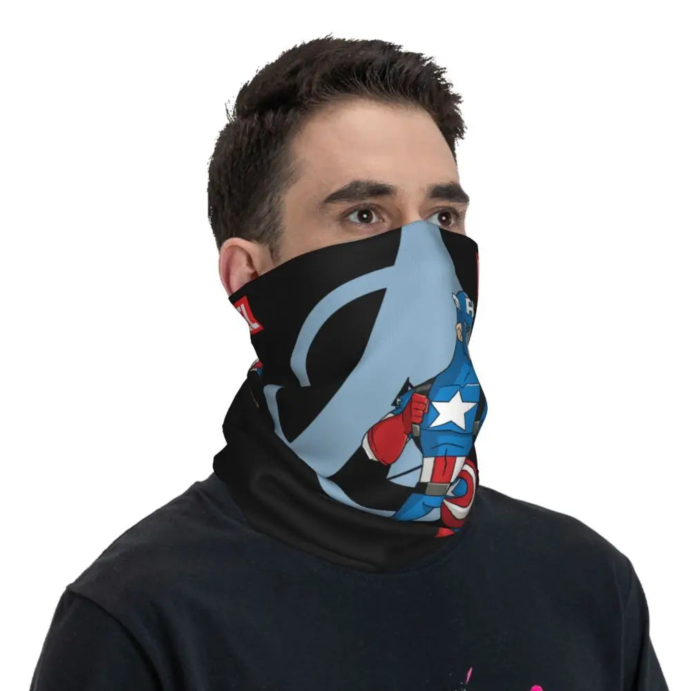 Limited Edition Bandana Neck Gaiter Motorcycle Club Marvel Face Scarf Cycling Face Mask Hiking Unisex Adult All Season