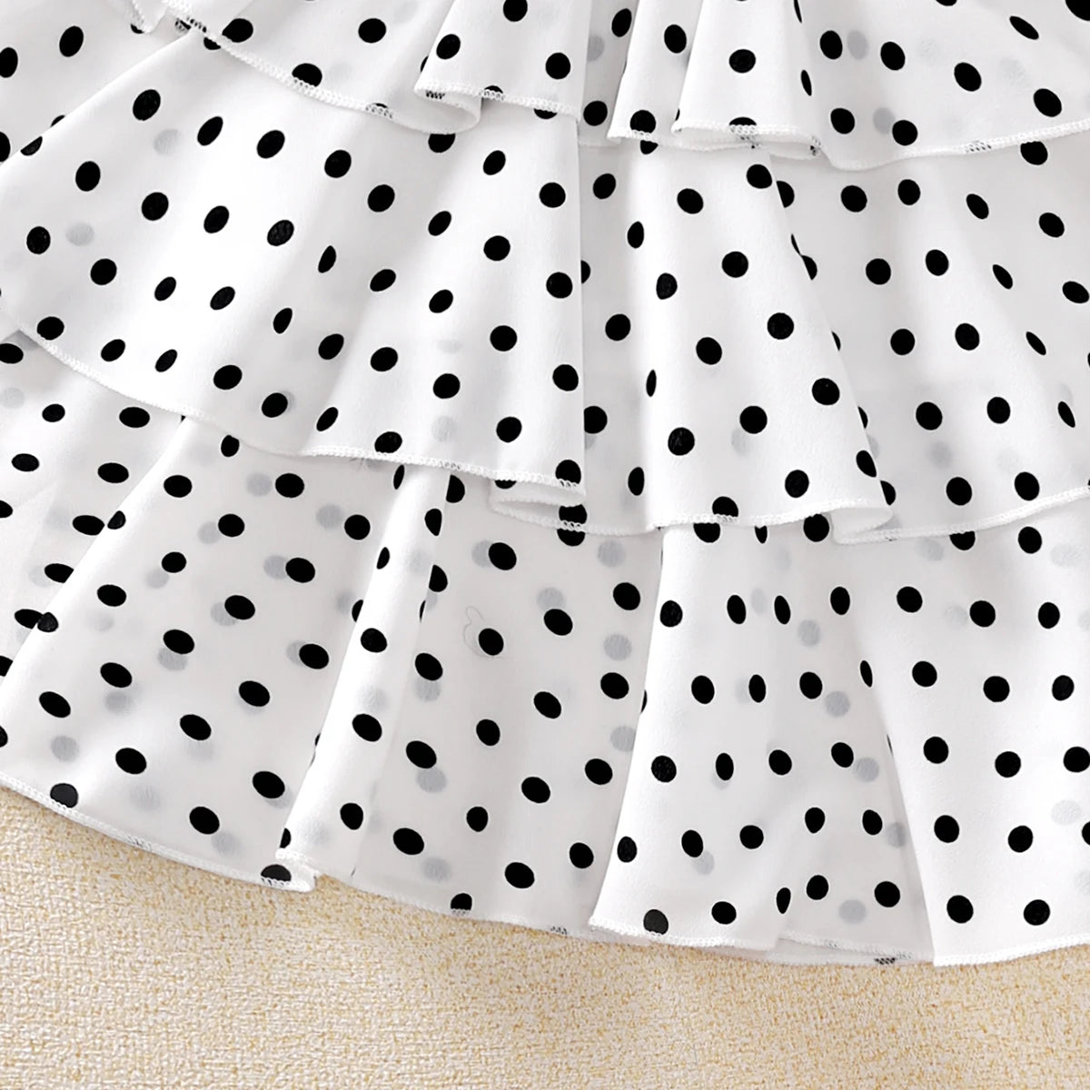 Dress Kids Girls 4-12 Years Black Polka Dot Dress For Girls Stylish Girls Vacation Holiday Clothes Kids Clothes Dress