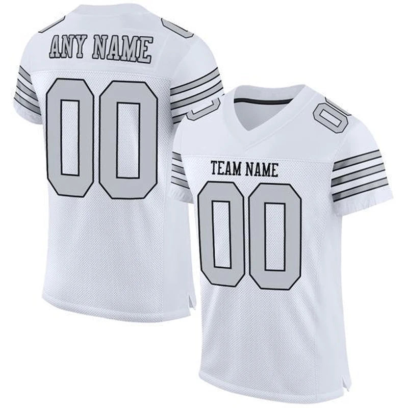 Customized Football for Men Jersey Personlized Sew Team Football Game Short Sleeves Athletic Tee Shirts Unisex