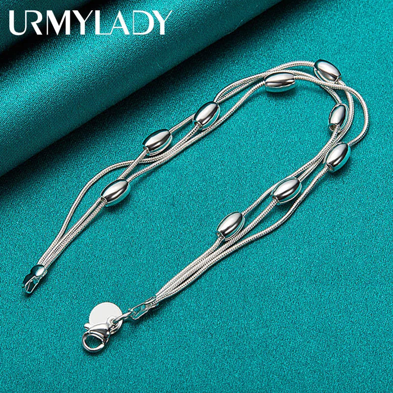 925 sterling silver bracelet chain fashion design product beautiful Jewelry High quality Bracelet bead for women lady wedding