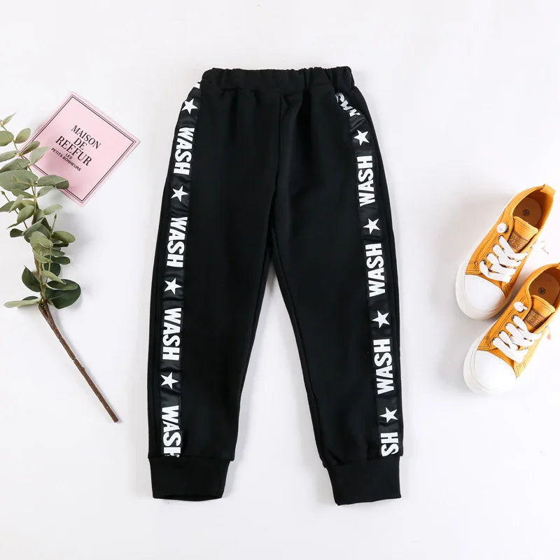 Spring Kid Pant 3-10y Star Letter Boys Casual Autumn Teenagers Sweatpants Long Trousers Winter Children Clothes Boys Sport Pants