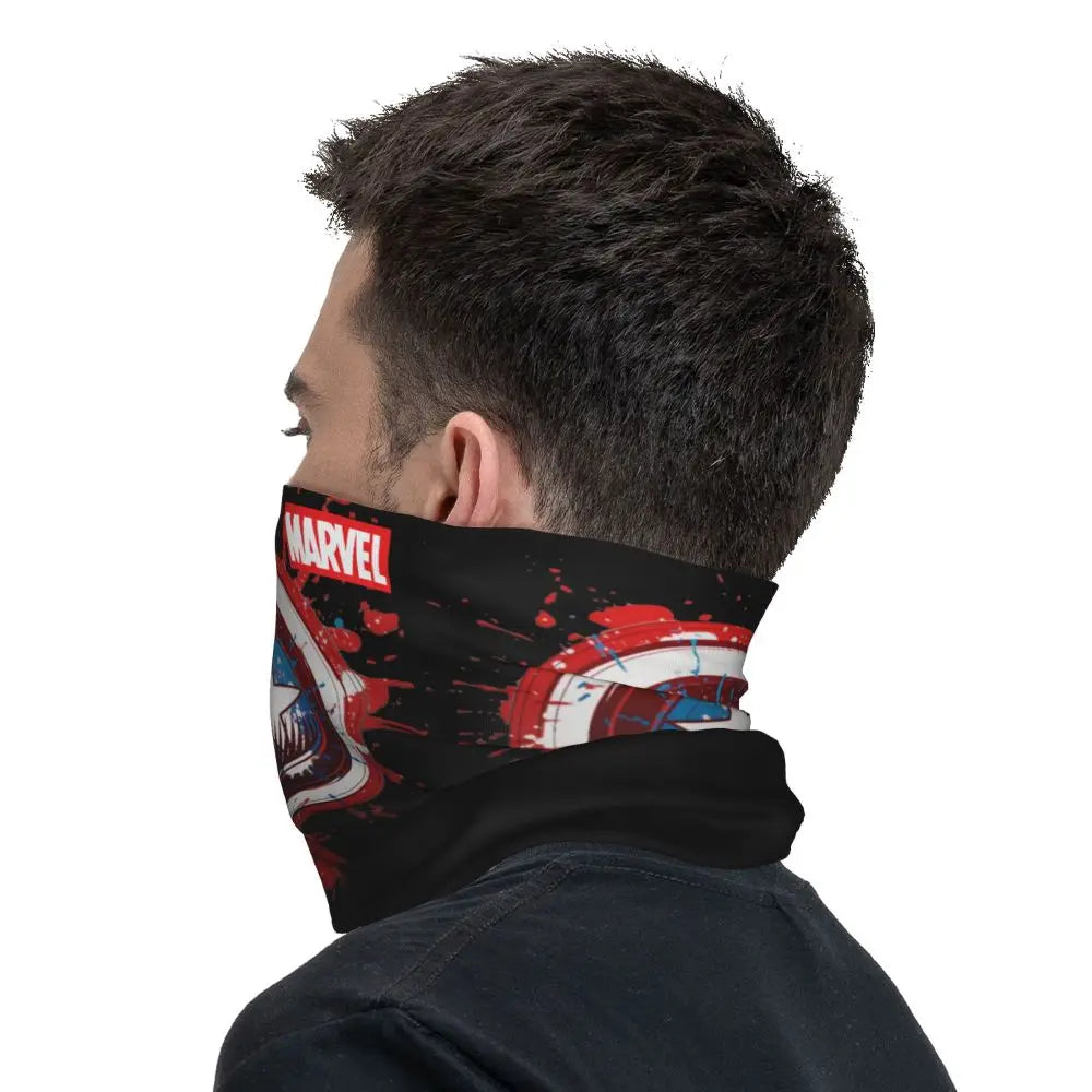 Limited Edition Bandana Neck Gaiter Motorcycle Club Marvel Face Scarf Cycling Face Mask Hiking Unisex Adult All Season