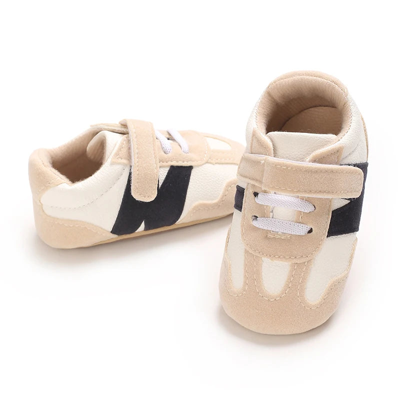 Newborn Baby Sneakers Letter Patchwork Baby Casual Shoes Anti-slip Hundred Toddler Baby Boys Girls Shoes 0-18 Months