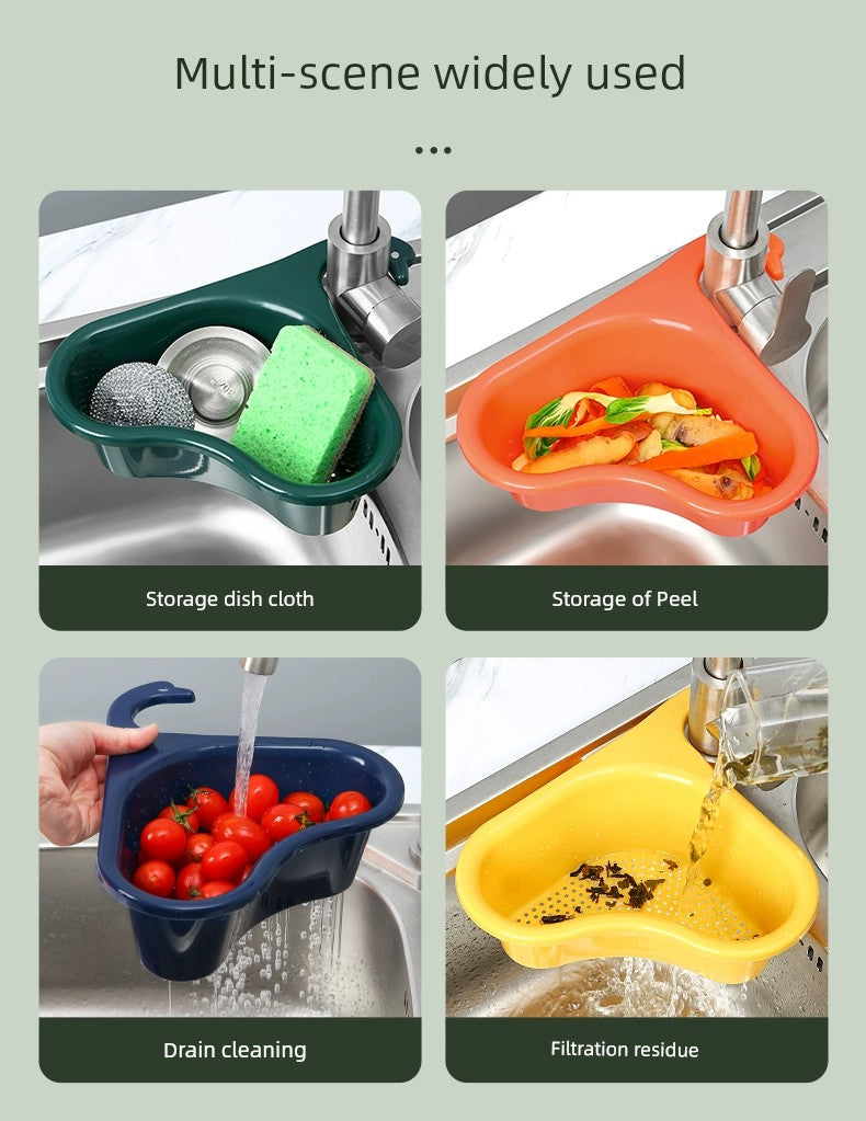 Sink basket for kitchen sponges